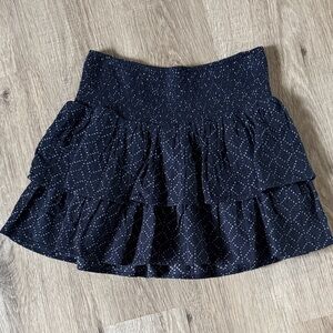 NWT Universal Thread Navy Layered Mini Skirt